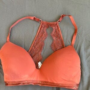 Elegant Rust Lace Back Bralette